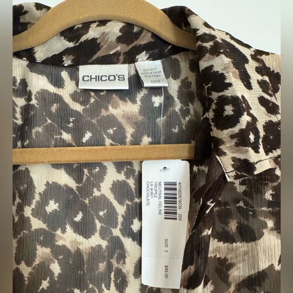 Chico’s 100% Silk Blouse - Picture 5 of 9